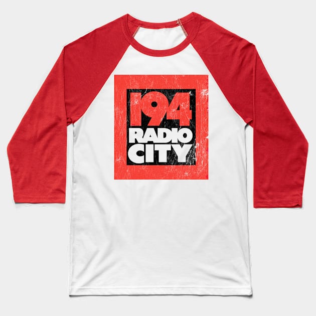 194 Radio City / Liverpool 80s Radio Station Baseball T-Shirt by CultOfRomance